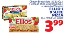 Bravo Supermarkets ELLIO'S 9 SLICE PIZZA 18.3-19.64 Oz. Boxes offer
