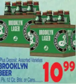 Bravo Supermarkets BROOKLYN BEER offer