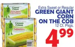Bravo Supermarkets GREEN GIANT CORN ON THE COB offer