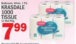 C Town KRASDALE 1000 TISSUE offer