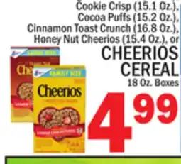 C Town CHEERIOS CEREAL offer