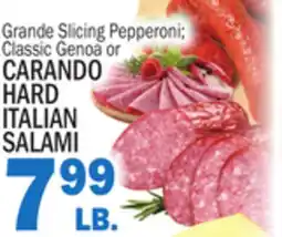 C Town CARANDO HARD ITALIAN SALAMI offer