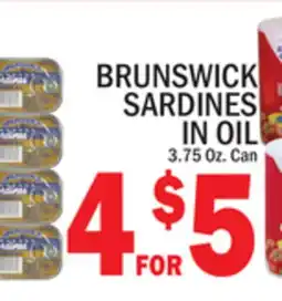 C Town BRUNSWICK SARDINES IN OIL offer