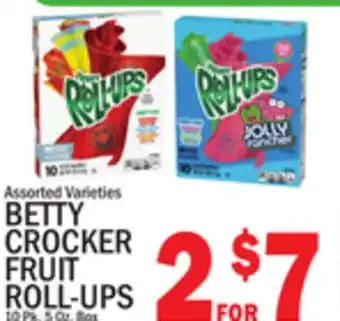 C Town BETTY CROCKER FRUIT ROLL-UPS offer