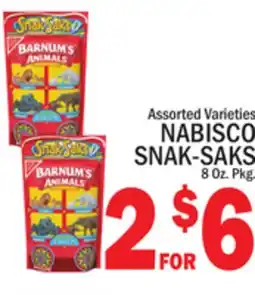 C Town NABISCO SNAK-SAKS offer