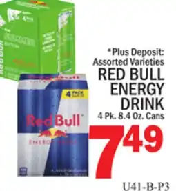 C Town RED BULL ENERGY DRINK offer