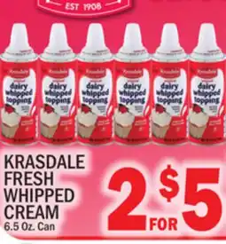 C Town KRASDALE FRESH WHIPPED CREAM offer