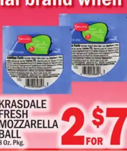 C Town KRASDALE FRESH MOZZARELLA BALL offer