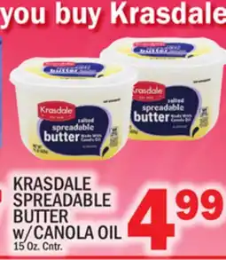 C Town KRASDALE SPREADABLE BUTTER w/CANOLA OIL offer