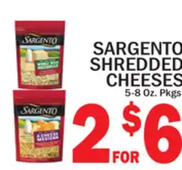 C Town SARGENTO SHREDDED CHEESES offer