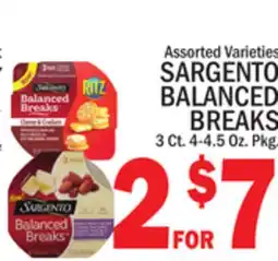 C Town SARGENTO BALANCED BREAKS offer