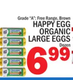 C Town HAPPY EGG ORGANIC LARGE EGGS offer