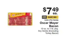 Fairway Store Market Oscar Mayer Bacon offer