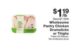 Fairway Store Market Wholesome Pantry Chicken Drumsticks or Thighs offer