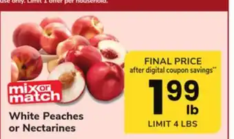ACME White Peaches or Nectarines offer