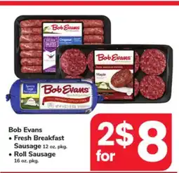 ACME Bob Evans Fresh Breakfast Sausage 12 oz. pkg. Roll Sausage 16 oz. pkg offer