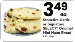 ACME Stonefire Garlic or Signature SELECT Original Mini Naan Bread offer