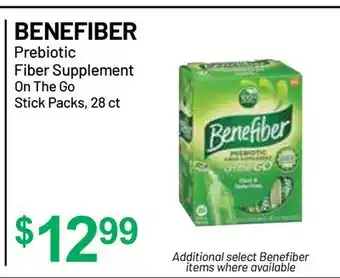 Health Mart BENEFIBER Prebiotic Fiber Supplement On The Go Stick Packs offer