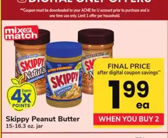 ACME Skippy Peanut Butter offer