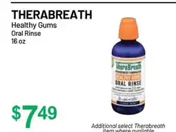Health Mart THERABREATH Healthy Gums Oral Rinse offer