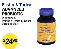 Health Mart Foster & Thrive ADVANCED PROBIOTIC Digestive & Immune Health Support Capsules offer