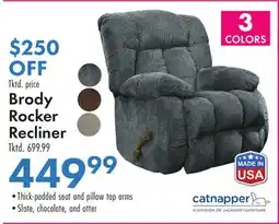 Boscov's Brody Rocker Recliner offer