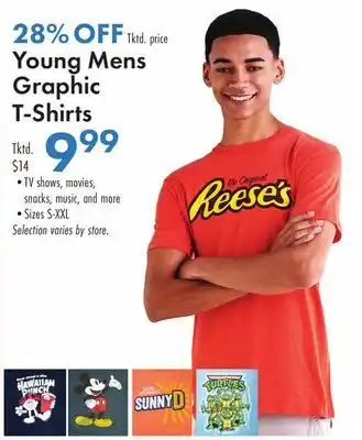 Boscov's Young Mens Graphic T-Shirts offer