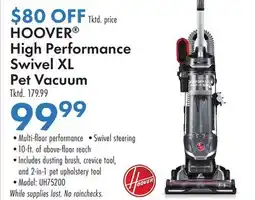 Boscov's HOOVER High Performance Swivel XL Pet Vacuum offer