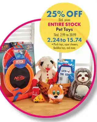 Boscov's ENTIRE STOCK Pet Toys offer