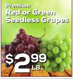 DeCicco & Sons Premium Red or Green Seedless Grapes offer