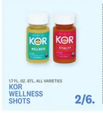 Kings Food Markets KOR WELLNESS SHOTS offer