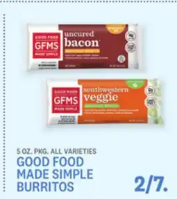 Kings Food Markets GOOD FOOD MADE SIMPLE BURRITOS offer