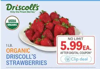 Kings Food Markets ORGANIC DRISCOLL'S STRAWBERRIES offer