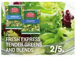 Kings Food Markets FRESH EXPRESS TENDER GREENS AND BLENDS offer