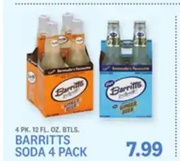 Kings Food Markets BARRITTS SODA 4 PACK offer