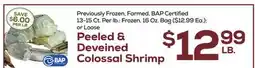DeCicco & Sons Peeled & Deveined Colossal Shrimp offer