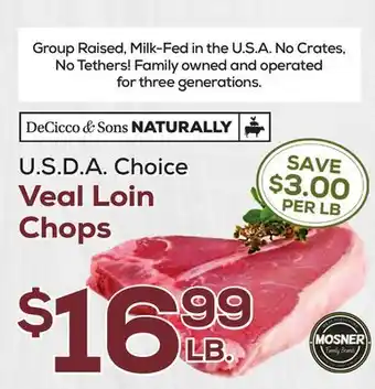 DeCicco & Sons Veal Loin Chops offer
