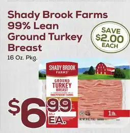 DeCicco & Sons Shady Brook Farms 99% Lean Ground Turkey Breast offer