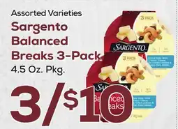 DeCicco & Sons Sargento Balanced Breaks 3-Pack offer