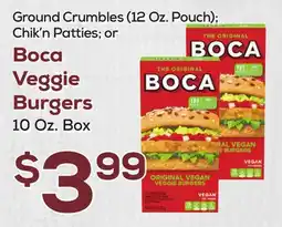 DeCicco & Sons Boca Veggie Burgers offer