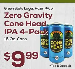 DeCicco & Sons Zero Gravity Cone Head IPA 4-Pack offer