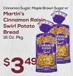 DeCicco & Sons Martin's Cinnamon Raisin Swirl Potato Bread offer