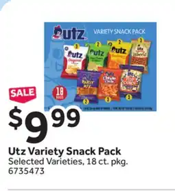 Stop&Shop Utz Variety Snack Pack offer