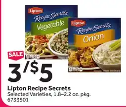 Stop&Shop Lipton Recipe Secrets offer