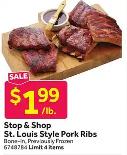 Stop&Shop Stop & Shop St. Louis Style Pork Ribs offer