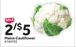 Stop&Shop Maine Cauliflower offer