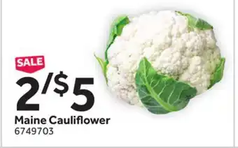 Stop&Shop Maine Cauliflower offer