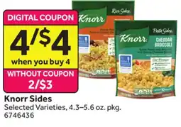 Stop&Shop Knorr Sides offer
