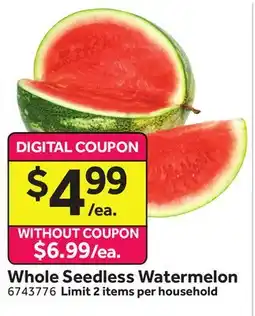 Stop&Shop Whole Seedless Watermelon offer