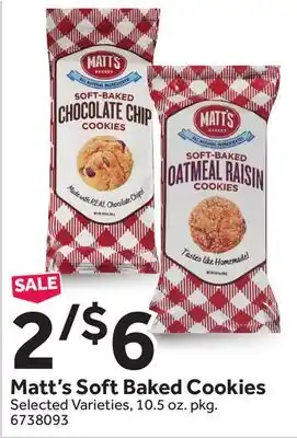 Stop&Shop Matt's Soft Baked Cookies offer